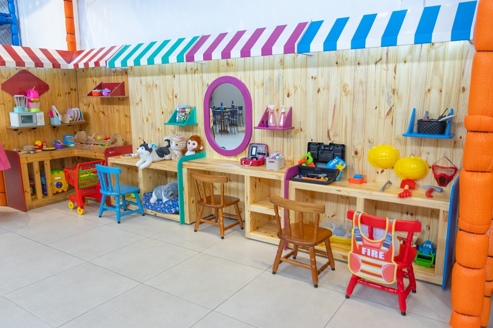 Área baby com brinquedos